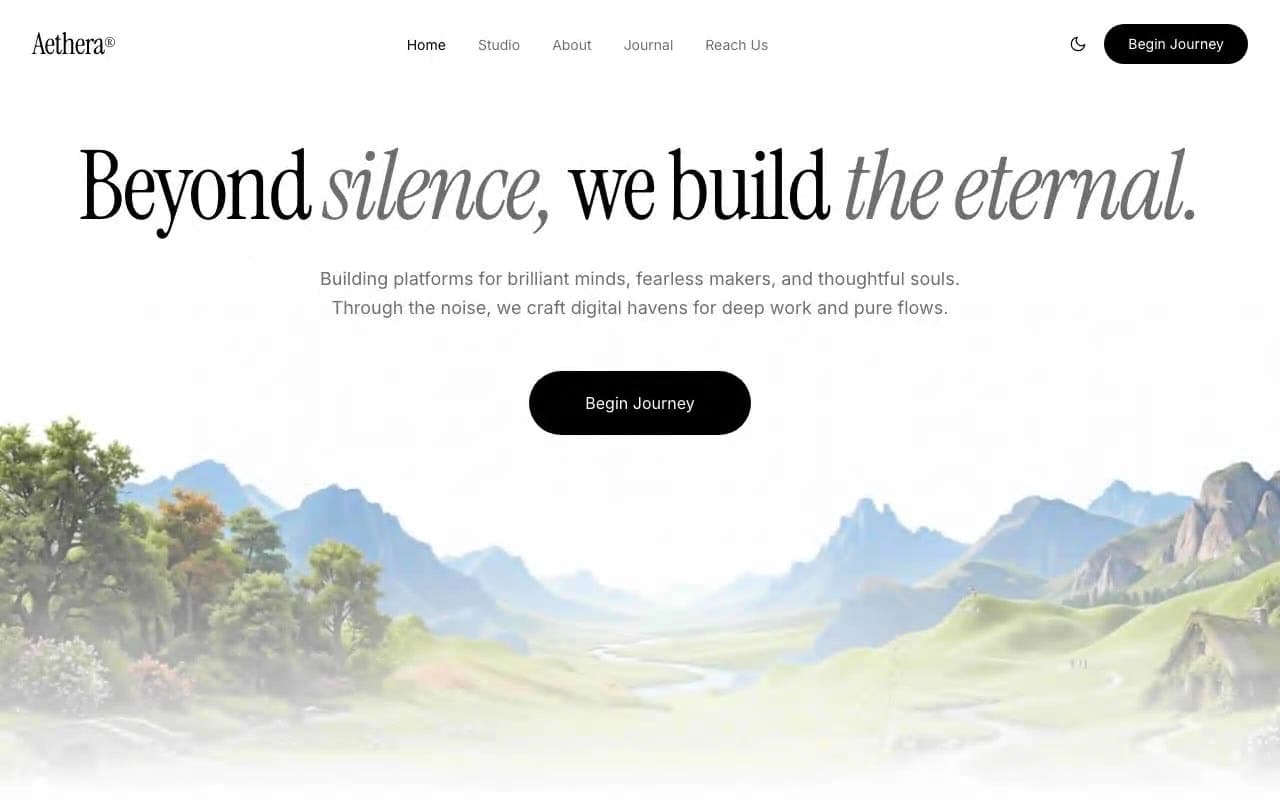 Editorial Studio Hero — Looping Video