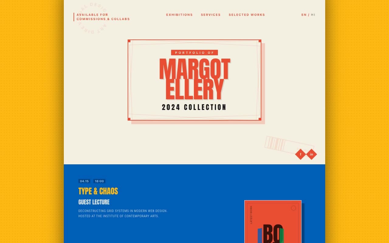 Graphic Designer Portfolio — Risograph Zine Spread