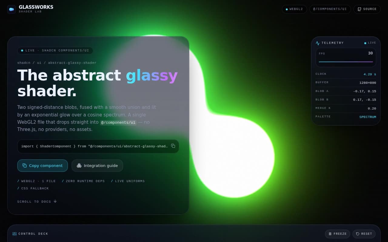 Frosted Glass Shader — Abstract Refraction
